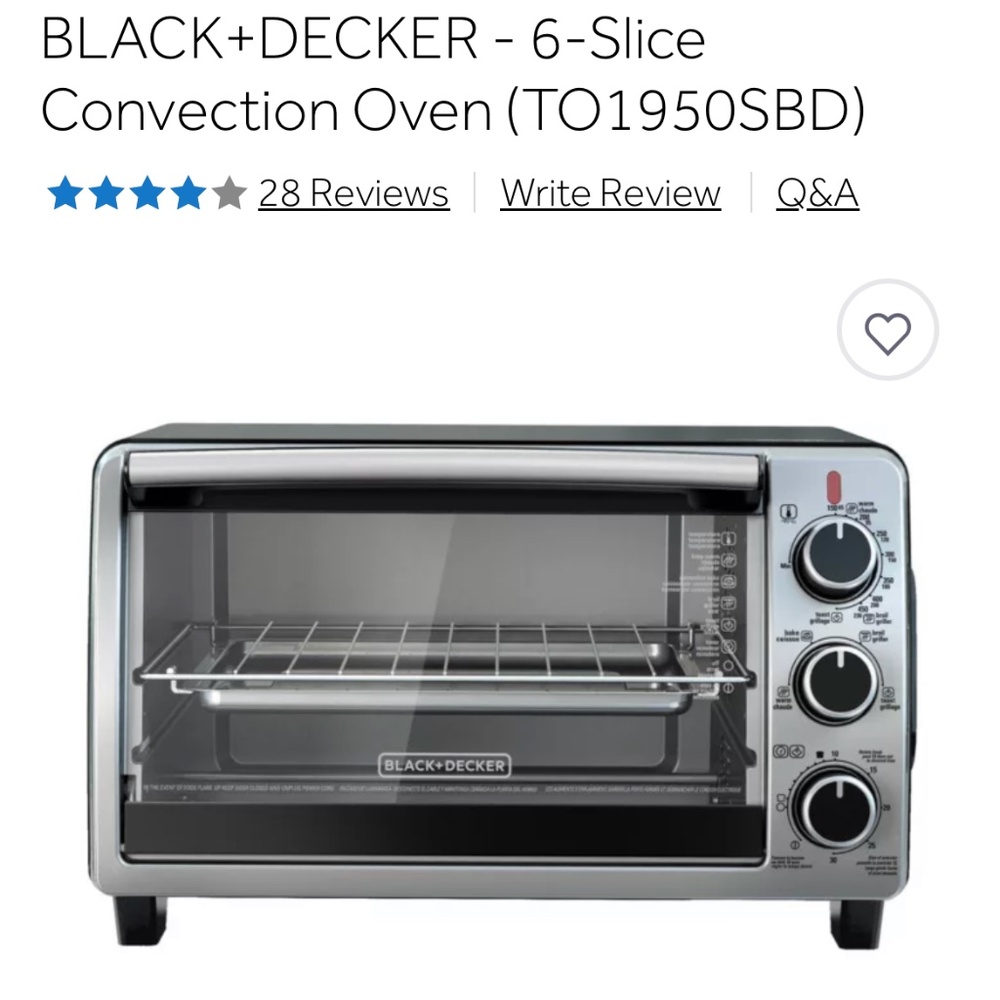 Black and decker Convection oven
